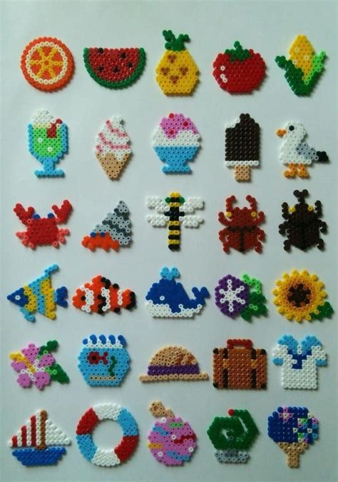 bead weaving patterns earrings #BeadPatterns | Easy perler bead patterns, Melty bead patterns ...