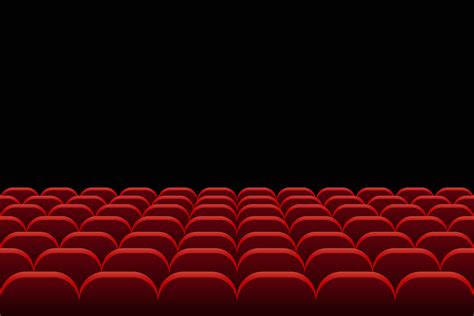 Rows of cinema seats on black 1214064 Vector Art at Vecteezy