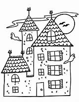 Free Printable Haunted House Coloring Pages For Kids  Coloring Page sketch template