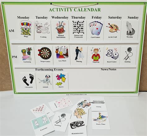 Elderly Nursing Home Activity Calendar Ideas - Ranee Casandra