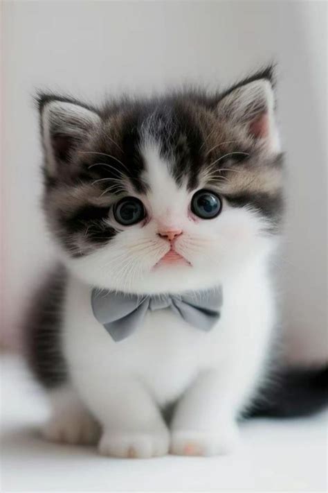 Adorable Cat with a Bow Tie