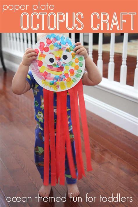 Paper Plate Octopus Craft - Toddler Approved