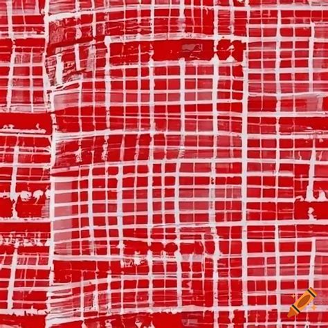 Bright red newspaper pattern on Craiyon