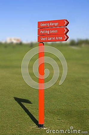 Golf Course Direction Signs Royalty Free Stock Photography - Image ...