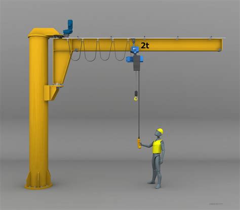 Jib crane design drawings - AutoCAD jib crane plans DWG_PDF