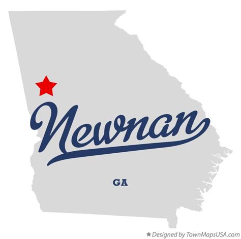 Map Of Newnan Georgia - Leia Shauna