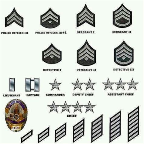 Los Angeles Police Department Rank Insignia by guardmn on DeviantArt