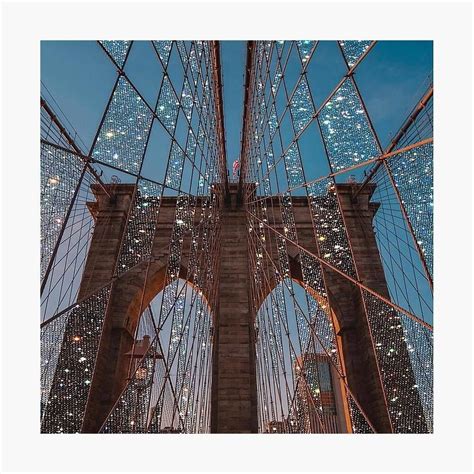 Brooklyn Bridge Glitter Aesthetic Poster | Boujee aesthetic, Luxury exterior, Photo wall collage