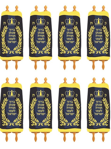 Large Sefer Torah Stickers – Crafts and More