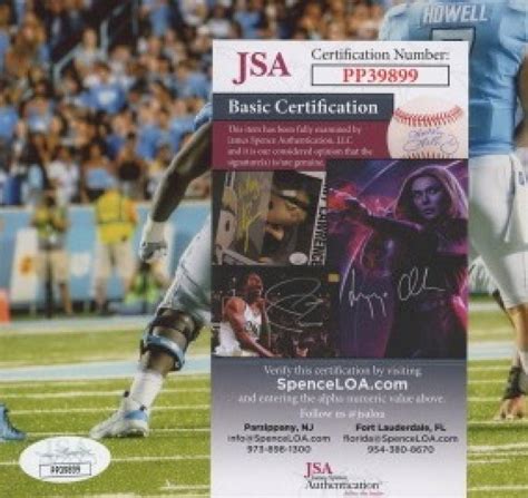 Sam Howell Signed North Carolina Tar Heels 8x10 Photo (JSA COA ...