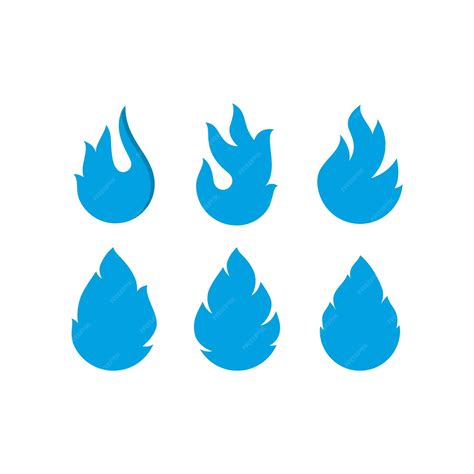 Premium Vector | Blue fire flame logo can also for gas and energy logo ...