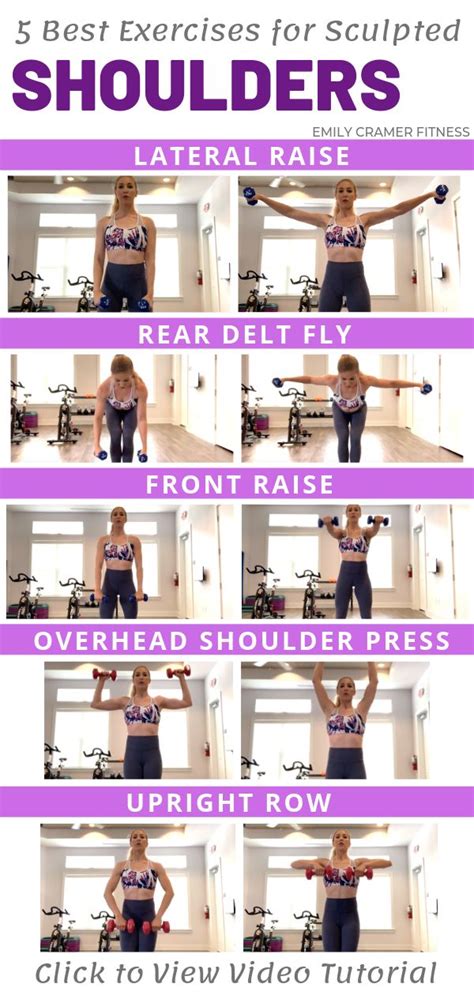 5 Best Exercises for Sculpted Shoulders | Shoulder workout women ...