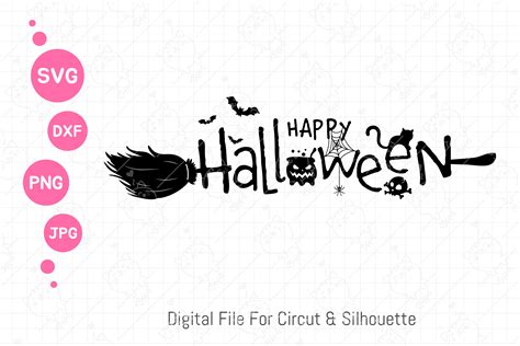 Halloween Typography Banner Svg Graphic by CRStocker · Creative Fabrica