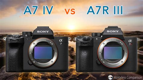 Sony A7 IV vs A7R III (A7R IIIA) - The 10 Main Differences - Mirrorless ...