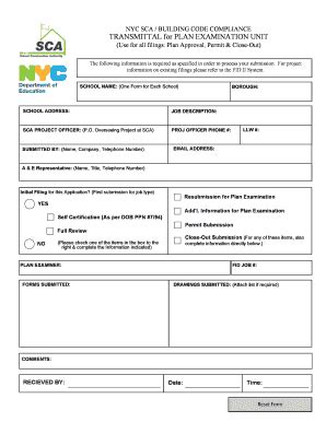 Nyc Dob Transmittal Form - Fill Out and Sign Printable PDF Template ...