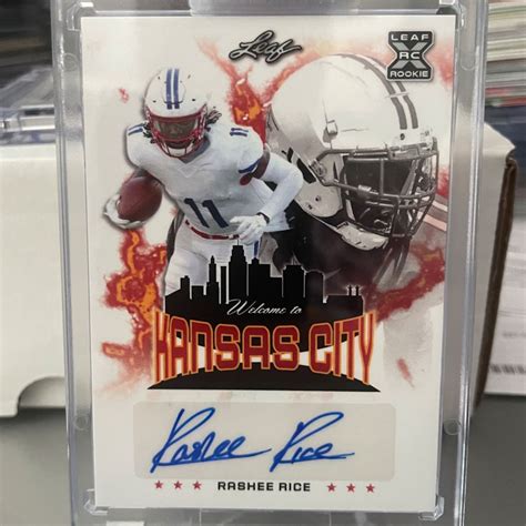 2023 Leaf Rashee Rice XRC Auto 60/66. Kansas City Chiefs Welcome To ...