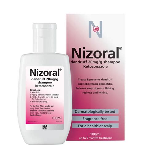 Nizoral Ketoconazole Seborrhoeic Dermatitis & Dandruff Shampoo 100ml | Inish Pharmacy | Ireland