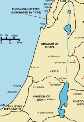 Ancient Israel Geography Map