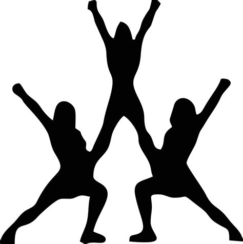 Cheerleading Silhouette Stunt Clip art - Cheerleader png download - 901 ...