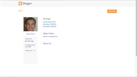 Editing And Showing Your Blogger Profile