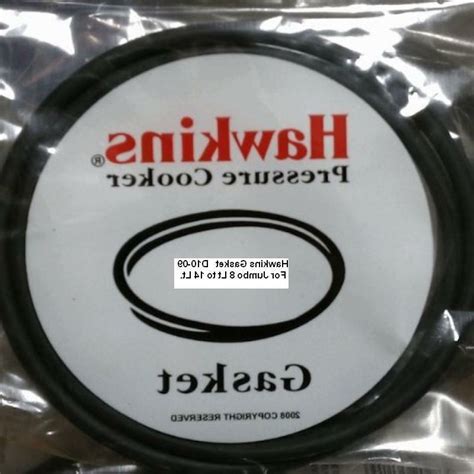 Hawkins Pressure Cooker Gasket D10-09 for 8-Liter Jumbo/10-Liter/12-Ltr ...