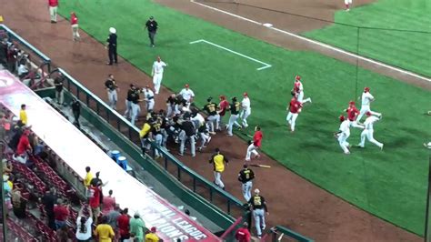 Yasiel Puig is ejected and traded in same inning as Reds and Pirates brawl | Sport | The Guardian