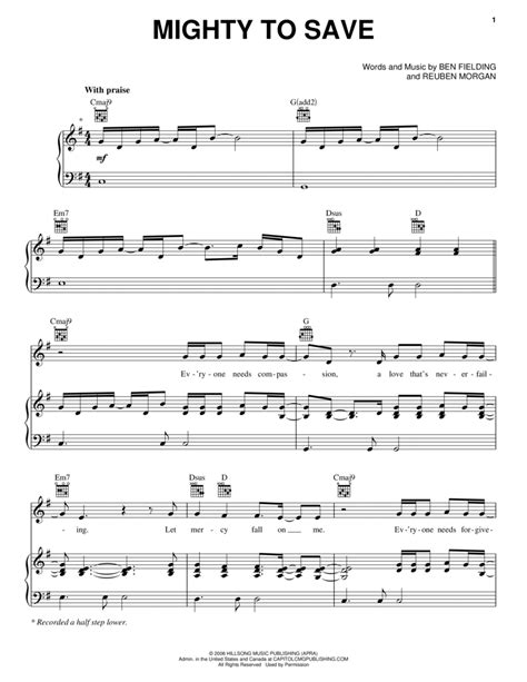 Mighty To Save by Laura Story - Guitar - Digital Sheet Music | Sheet Music Plus