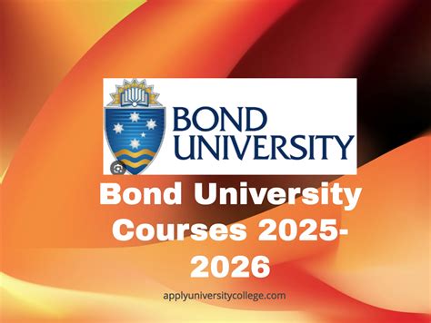 Bond University Courses 2025-2026 - University College