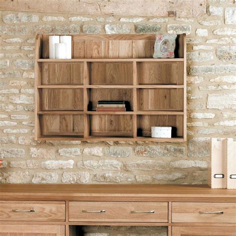 Classic Oak Wall Mounted Shelving Unit