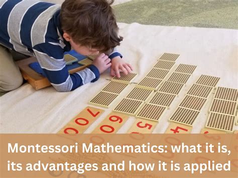 Montessori mathematics: what it is, its advantages and how it is applied