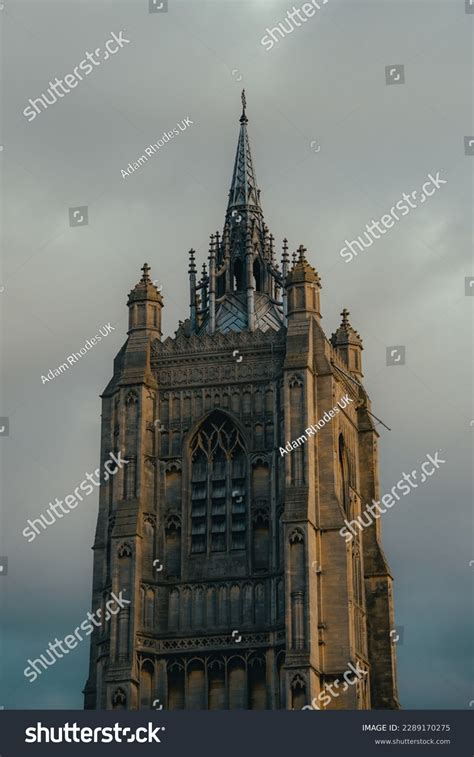 Large Church Building Spire Historic Architecture Stock Photo ...