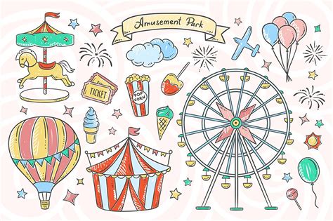 Amusement Park by Redchocolate Illustration | Bullet journal themes ...