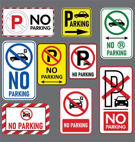 traffic parking ban sign. No Parking icon graphic design isolated on white background. Vector ...