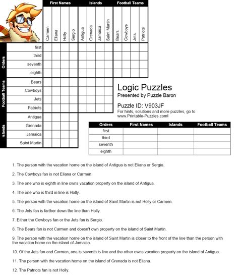 Logic Puzzles For Elementary