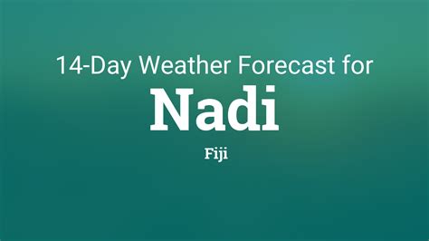 Nadi, Fiji 14 day weather forecast