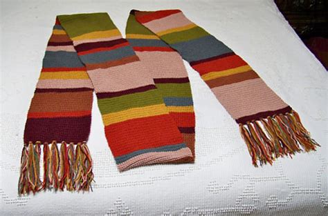 Ravelry: Doctor Who S12 crocheted scarf pattern by Sandra Petit