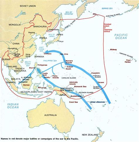 Pacific Theater, 1941-1945 | World war, World war two, Wwii maps