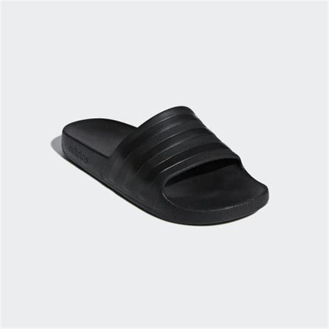 adidas Adilette Aqua Slides - Black | Free Shipping with adiClub ...