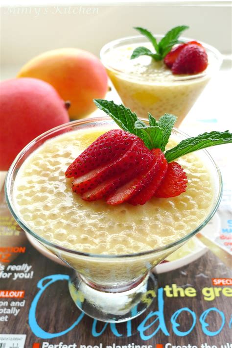 Minty's Kitchen: Sago-Mango Pudding