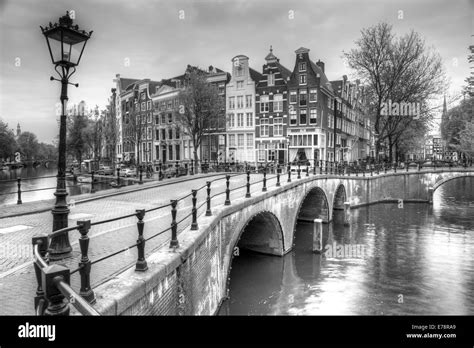 Historic Houses and Bridge along Keizersgracht Canal, Amsterdam, Netherlands Stock Photo - Alamy