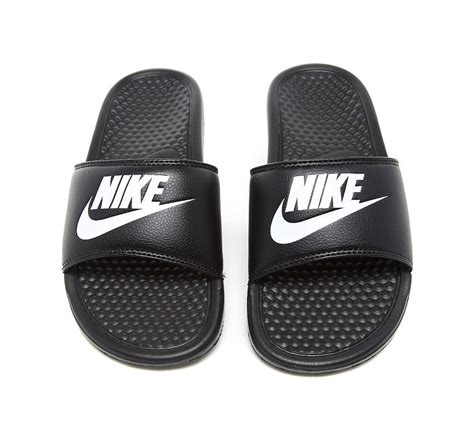 Nike Womens Benassi JDI Slide Sandal | Black / White | Footasylum