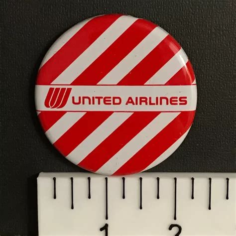 UNITED AIRLINES (1960S?) 2.25" Vintage Airplane Advertisement Pin-Back Button $5.50 - PicClick