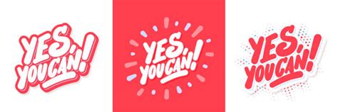 Yes We Can Poster stock vectors - iStock