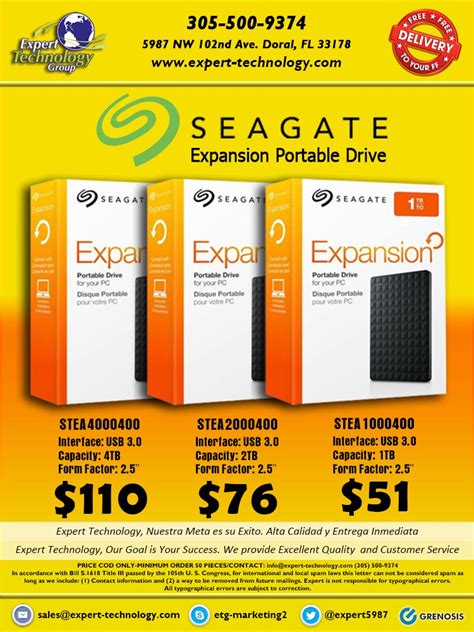 Seagate Expansion Portable Drive 1-2-4TB – Expert Technology