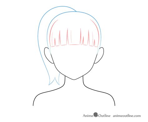 How to Draw Anime Hair Ponytail - Bruton Elvinew