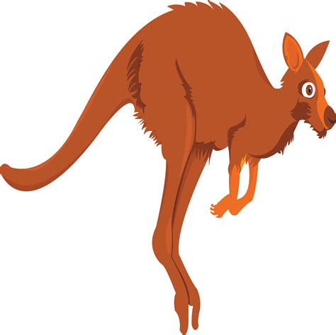 Clipart - Cartoon Kangaroo