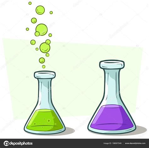 Cartoon chemical flask with liquid vector icon set Stock Vector Image by ©GB_Art #196907048