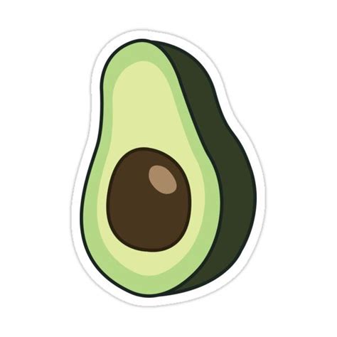 Avocado Aesthetic Sticker by PennySoda in 2021 | Preppy stickers, Cute laptop stickers ...