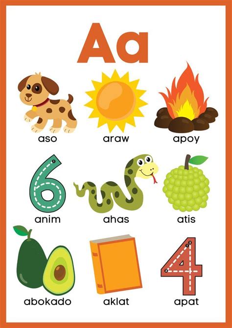 an alphabet poster with animals, letters and numbers