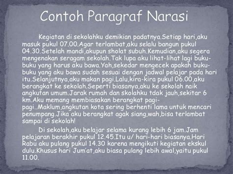 Contoh Narasi Informatif